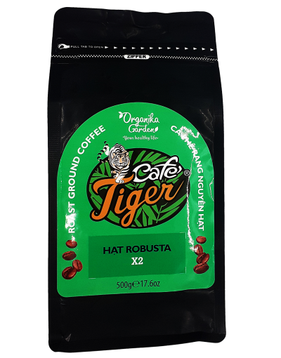 Café Tiger - HẠT ROBUSTA X2 500gr