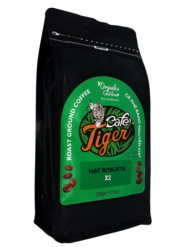 Café Tiger - HẠT ROBUSTA X2 500gr