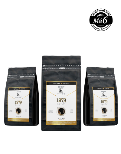 Cafe 1979 rang xay Thượng Hạng ARABICA - ROBUSTA - Túi Đen