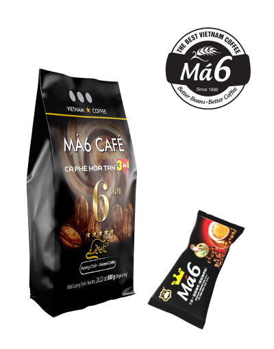 Café Má 6 - Chồn Hòa Tan - 3 in 1 (16gr x 50 gói) / túi