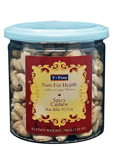 HẠT ĐIỀU RANG VỊ CAY T-FARM - HỘP 200GR