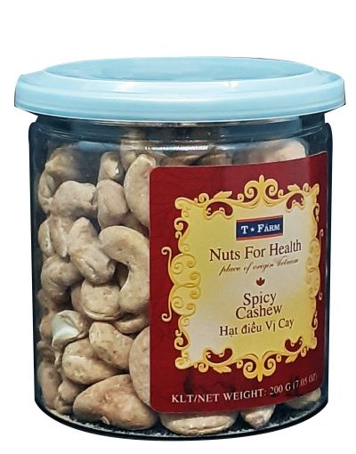 HẠT ĐIỀU RANG VỊ CAY T-FARM - HỘP 200GR