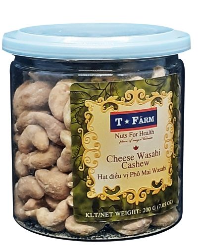 HẠT ĐIỀU RANG VỊ PHÔ MAI WASABI T-FARM - HỘP 200GR