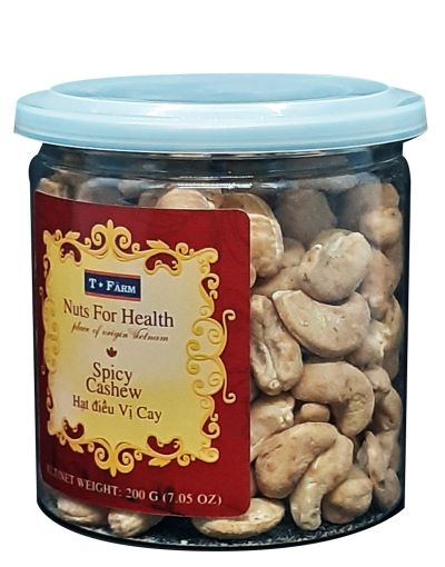 HẠT ĐIỀU RANG VỊ CAY T-FARM - HỘP 200GR