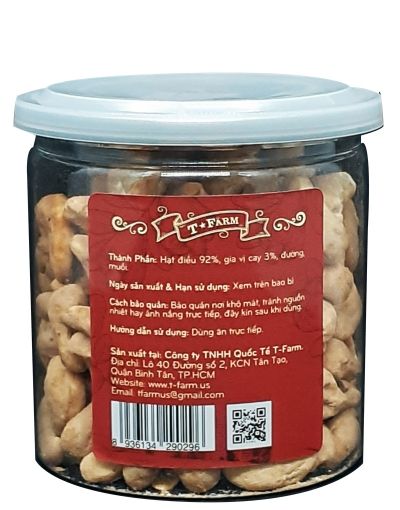 HẠT ĐIỀU RANG VỊ CAY T-FARM - HỘP 200GR
